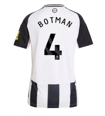 Newcastle United Sven Botman #4 Primera Equipación Mujer 2024-25 Manga Corta